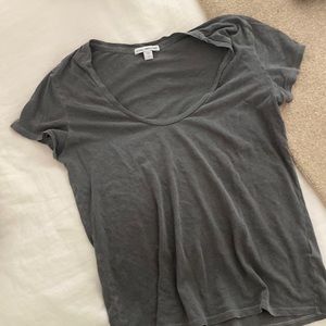 Vintage wash JAMES PERSE scoop neck tee